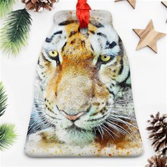 Tiger Animal Art Abstract Bell Ornament (two Sides) by Celenk