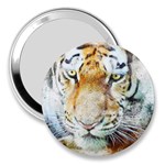 Tiger Animal Art Abstract 3  Handbag Mirrors Front