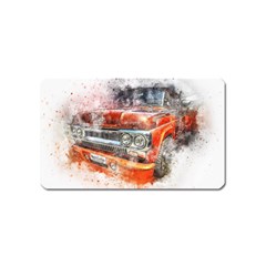 Car Old Car Art Abstract Magnet (name Card) by Celenk