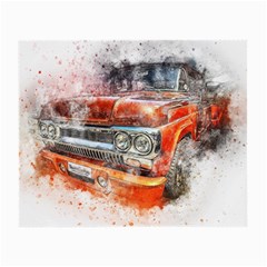 Car Old Car Art Abstract Small Glasses Cloth by Celenk