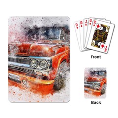 Car Old Car Art Abstract Playing Card by Celenk