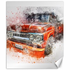 Car Old Car Art Abstract Canvas 20  X 24   by Celenk