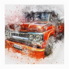 Car Old Car Art Abstract Medium Glasses Cloth (2-side) by Celenk