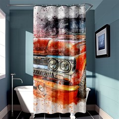 Car Old Car Art Abstract Shower Curtain 36  X 72  (stall)  by Celenk