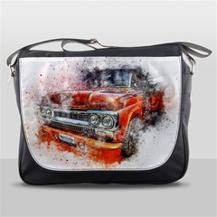 Car Old Car Art Abstract Messenger Bags by Celenk