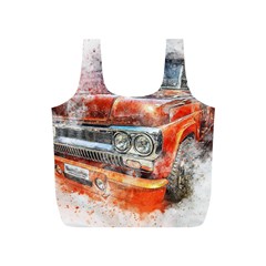 Car Old Car Art Abstract Full Print Recycle Bags (s)  by Celenk