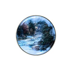 River Water Art Abstract Stones Hat Clip Ball Marker (4 Pack)