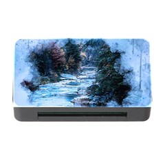 River Water Art Abstract Stones Memory Card Reader With Cf by Celenk