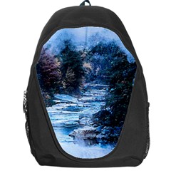 River Water Art Abstract Stones Backpack Bag by Celenk