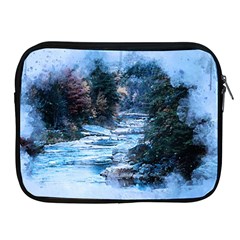 River Water Art Abstract Stones Apple Ipad 2/3/4 Zipper Cases by Celenk