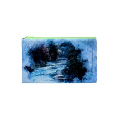 River Water Art Abstract Stones Cosmetic Bag (xs) by Celenk