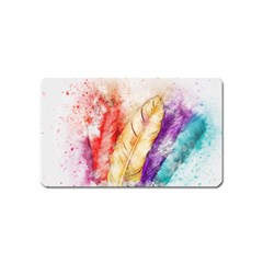 Feathers Bird Animal Art Abstract Magnet (name Card) by Celenk