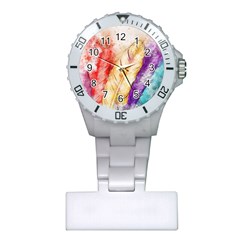 Feathers Bird Animal Art Abstract Plastic Nurses Watch by Celenk