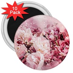 Flowers Bouquet Art Abstract 3  Magnets (10 Pack)  by Celenk