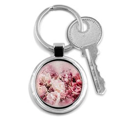 Flowers Bouquet Art Abstract Key Chains (round)  by Celenk