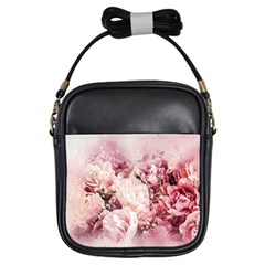 Flowers Bouquet Art Abstract Girls Sling Bags by Celenk