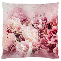 Flowers Bouquet Art Abstract Large Flano Cushion Case (one Side)