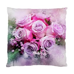 Flowers Roses Bouquet Art Abstract Standard Cushion Case (one Side) by Celenk