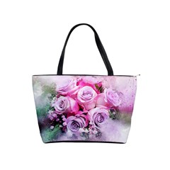 Flowers Roses Bouquet Art Abstract Shoulder Handbags by Celenk