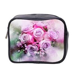 Flowers Roses Bouquet Art Abstract Mini Toiletries Bag 2-side by Celenk