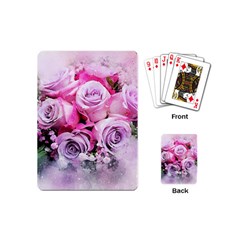 Flowers Roses Bouquet Art Abstract Playing Cards (mini)  by Celenk