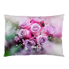 Flowers Roses Bouquet Art Abstract Pillow Case (two Sides) by Celenk