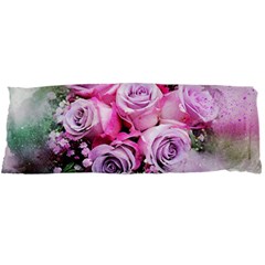 Flowers Roses Bouquet Art Abstract Body Pillow Case Dakimakura (two Sides) by Celenk