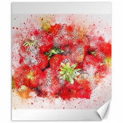 Strawberries Fruit Food Art Canvas 8  X 10  by Celenk