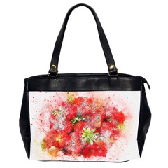 Strawberries Fruit Food Art Office Handbags (2 Sides)  by Celenk