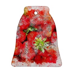 Strawberries Fruit Food Art Bell Ornament (two Sides) by Celenk