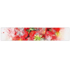 Strawberries Fruit Food Art Large Flano Scarf  by Celenk