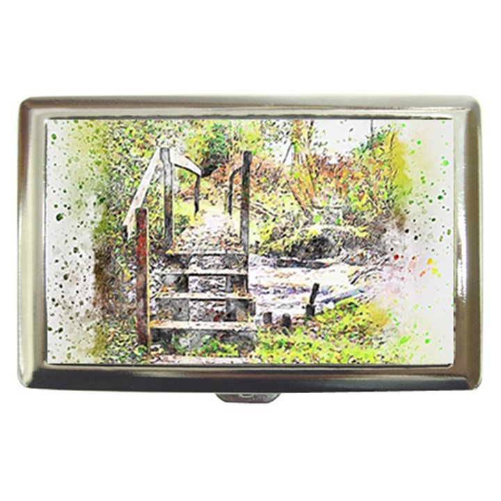 River Bridge Art Abstract Nature Cigarette Money Cases