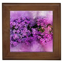 Flowers Spring Art Abstract Nature Framed Tiles by Celenk