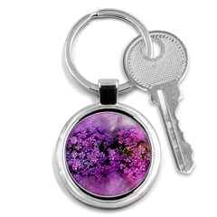 Flowers Spring Art Abstract Nature Key Chains (round)  by Celenk