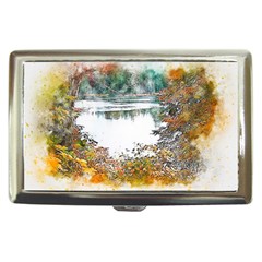 River Water Art Abstract Stones Cigarette Money Cases