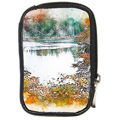 River Water Art Abstract Stones Compact Camera Cases by Celenk