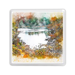 River Water Art Abstract Stones Memory Card Reader (square)  by Celenk