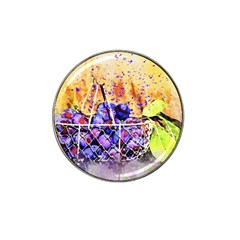 Fruit Plums Art Abstract Nature Hat Clip Ball Marker (4 Pack)