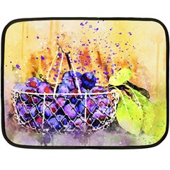 Fruit Plums Art Abstract Nature Double Sided Fleece Blanket (mini)  by Celenk