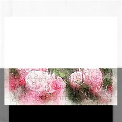 Flowers Roses Art Abstract Nature Rectangular Jigsaw Puzzl by Celenk