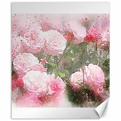 Flowers Roses Art Abstract Nature Canvas 8  X 10  by Celenk