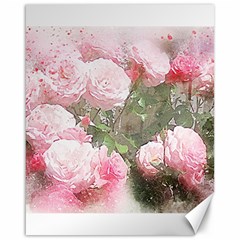 Flowers Roses Art Abstract Nature Canvas 16  X 20   by Celenk