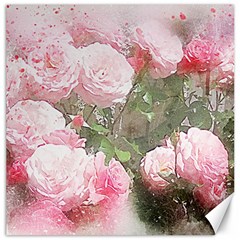 Flowers Roses Art Abstract Nature Canvas 20  X 20   by Celenk