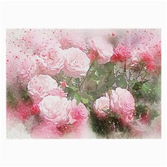 Flowers Roses Art Abstract Nature Large Glasses Cloth (2-side) by Celenk