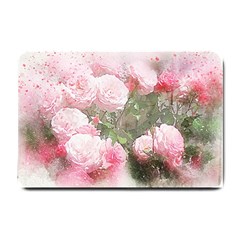 Flowers Roses Art Abstract Nature Small Doormat 