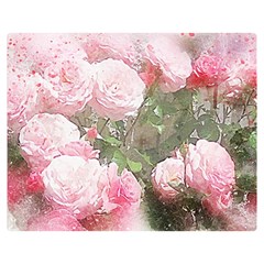 Flowers Roses Art Abstract Nature Double Sided Flano Blanket (medium)  by Celenk