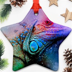 Lizard Reptile Art Abstract Animal Ornament (star) by Celenk