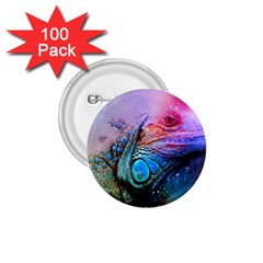 Lizard Reptile Art Abstract Animal 1 75  Buttons (100 Pack)  by Celenk