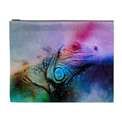 Lizard Reptile Art Abstract Animal Cosmetic Bag (xl) by Celenk