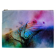 Lizard Reptile Art Abstract Animal Cosmetic Bag (xxl)  by Celenk